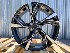 20 Rims 20x9 35 5x112 66.6 Black Machinedwheels Fit Audi A4 A5 S4 S5 Q3 Q5