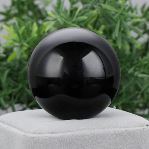 von Reiki Gießen Große Sphäre Schwarzer Obsidian Kristall Ball Quarz Stone