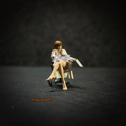 Figurine Miniature Fille En Robe Noire 1/64 - Pour Diorama, Modélisme Ou Décoration De Voitures Jouets