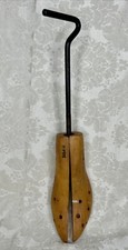 Vintage Wooden Split Shoe Stretcher Expander Hardwood Metal Medium