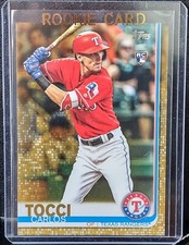 2019 Topps Series 2 Carlos Tocci RC Gold #ed 1504/2019 #649 Texas Rangers