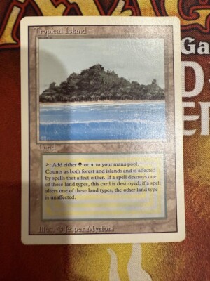MTG - Tropical Island - Revised Edition Regular *LP*
