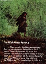 Nikon - Nikkormat FTN Camera - Original Magazine Ad -