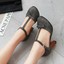 thumbnail 6 - Women's Block Heels Ankle Strap Buckle Cut Out Casual Party Shoes 41/42/43 Pumps