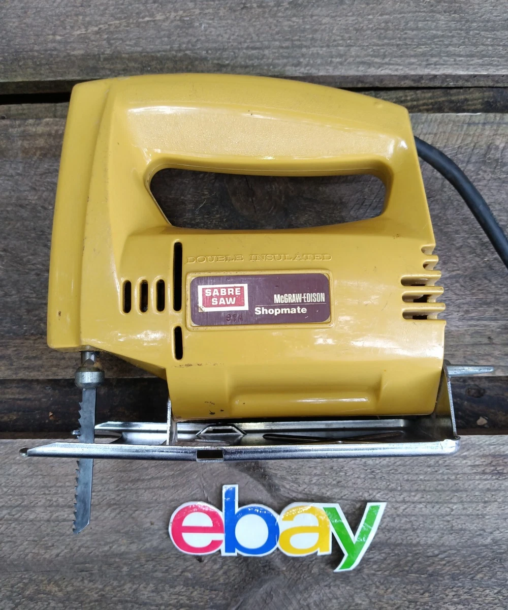 Vintage Shop Mate Sabre Saw JIGSAW T23031TO Tested Works MUSTARD
