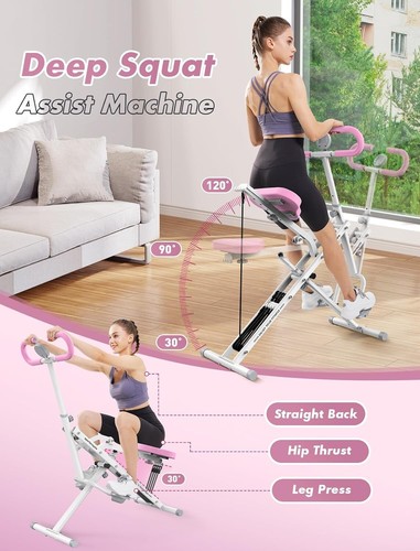 MÁQUINA DE SENTADILLAS DE 330 LIBRAS DE CAPACIDAD PARA USO DOMÉSTICO - ¡NUEVA Y SE ENVÍA GRATIS! - Imagen 2 de 8