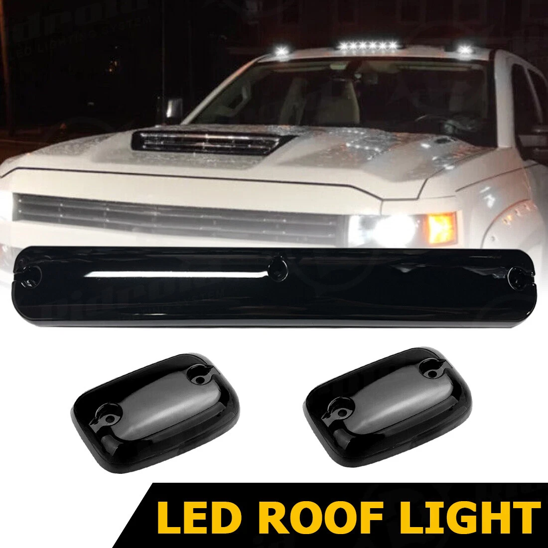 White LED Roof Top Running Cab Lights For Chevy For GMC 2500/3500 2007-22 EOA
Opens in a new window