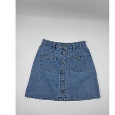 VTG American Eagle Outfitters 90s Denim Button Down Mini Skirt