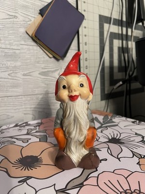 Heissner Vintage Garden Gnome Model No. 924 Hand Painted From West Germany