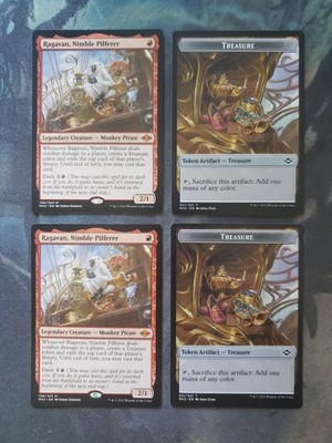 Ragavan, Nimble Pilferer w/ Treasure Token (021) (MH2)