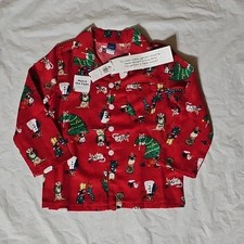 Old Navy Loose-Fit Button Front Matching Pet Print Pajama Top ONLY, 3T New