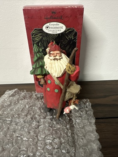 Hallmark 1998 recuerdo club de coleccionistas adorno Navidad Santa - Imagen 4 de 4