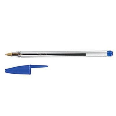 BIC Kugelschreiber Cristal transparent, Schreibfarbe: blau, 50 St.