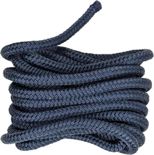 South Bend Rope Marine Grade Double Braided Nylon 3/8-inch x 20 feet, Navy 