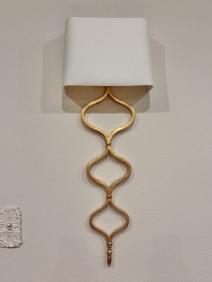 Regina Andrew Sinuous Sconce  by Regina Andrews (Gold Leaf) Without The Shade