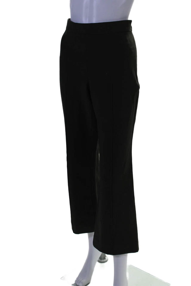 Vince Womens High Rise Straight Leg Dress Pants Dark Forrest Green Cotton Size 8 - Image 2 of 4
