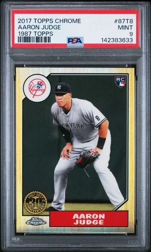 2017 Topps Chrome 1987 Design Aaron Judge #87T-8 Rookie RC PSA 9 Mint