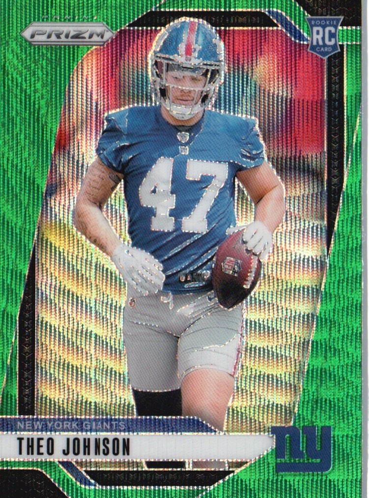 2024 Panini Prizm #390 Theo Johnson Green Wave