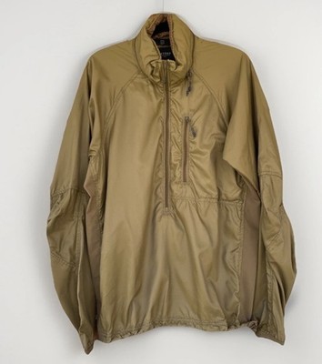 Beyond Clothing A4 Wind Shirt Coyote Medium Hooded Windbreaker Jacket