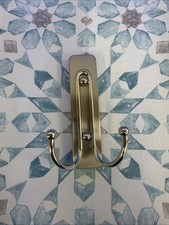 Command Large Double Bathroom Wall Hook, Damage Free Large, Satin Nickel - ECS