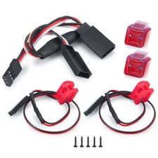 RC LED Taillight Rear Lights for 1/24 Crawler Car SCX24 Upgrades Gladiator