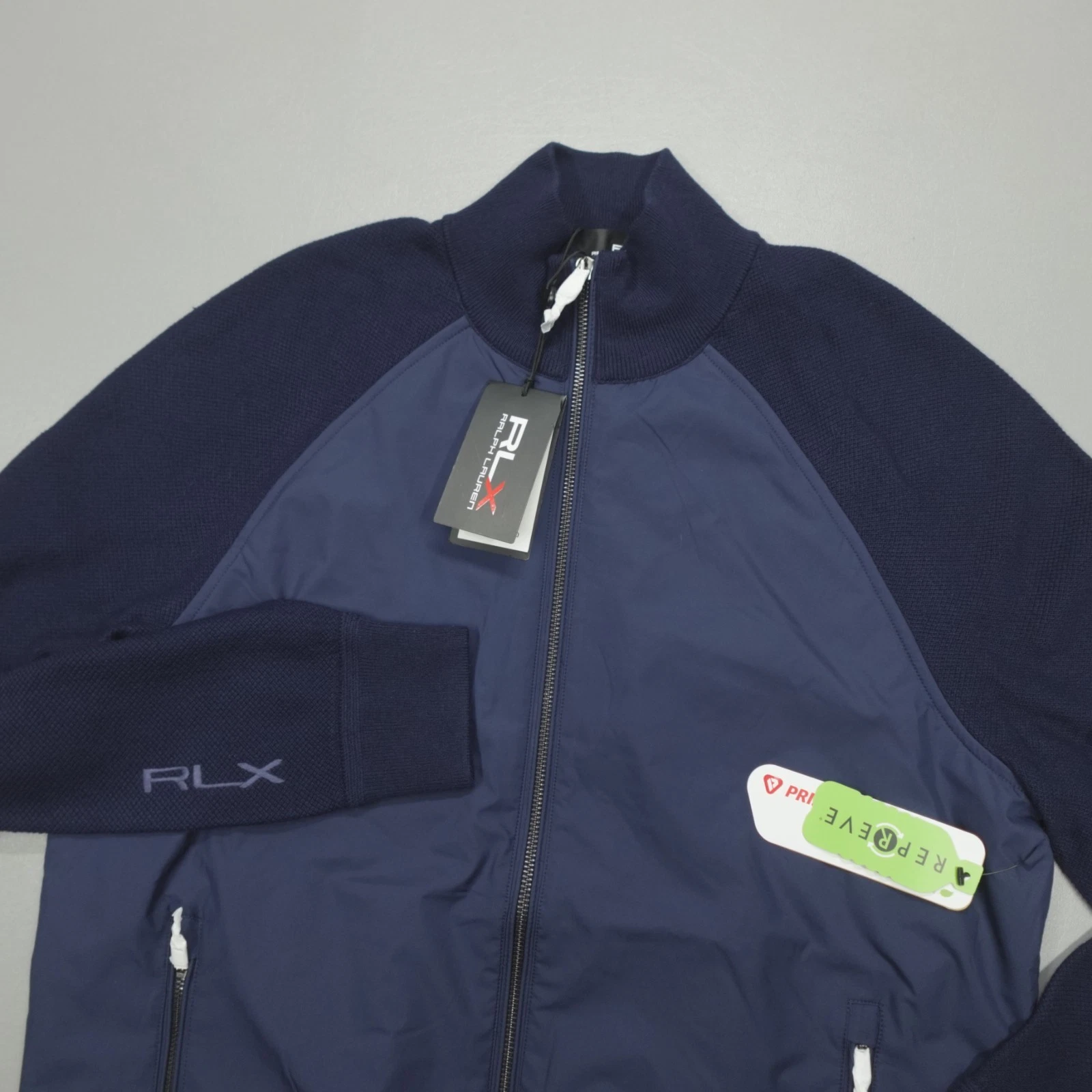RLX Ralph Lauren Men's Hybrid Full Zip Sweater Golf Navy Jacket Primaloft $298
Opens in a new window