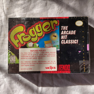 Vintage ''Frogger''  *Factory Sealed*  Super Nintendo Entertainment System 1998