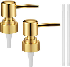 2 Pack Gold Soap Dispenser Pump,Hand Soap Dispenser Top Replacement Pump for Soa