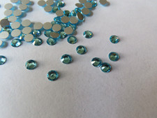 72 Preciosa VIVA 12 Flatbacks 16ss Aqua Bohemica/foiled.