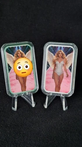 Bullion Baddies 1 oz silver bars "Heavenly Harper" 2 bars Nice and Naughty