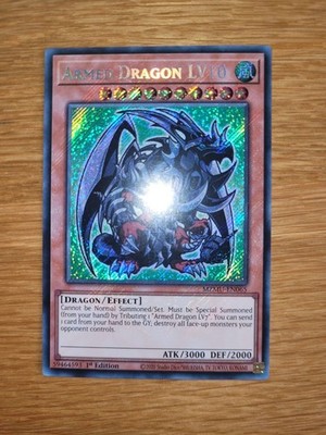 Yugioh Armed Dragon LV10 MZMU-EN065 English 1st Edition Secret Rare Chibi