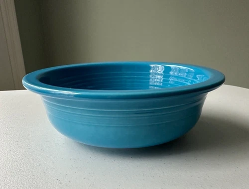 Fiesta Fiestaware Homer Laughlin 8 3/8” Vegetable Serving Bowl Peacock Retired