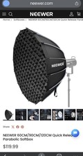 NEEWER 47.2inch/120cm Parabolic Softbox Quick...