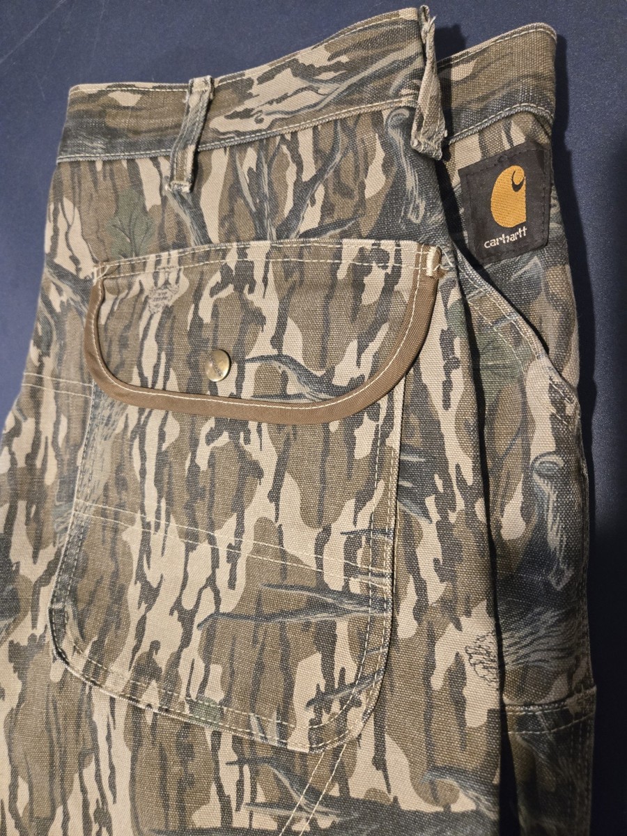 Carhartt Mossy Oak Canvas Camo Pants 40x30 | eBay