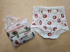 NWT HANNA ANDERSSON ORGANIC PRINCESS TRAINING UNDERS 3 PACK S 100 110 4-5