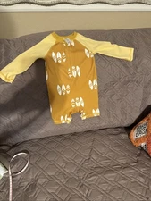 Modern Moments Yellow Colored Swim Body Suit 6-9 Mo Rash Guard One Piece Baby