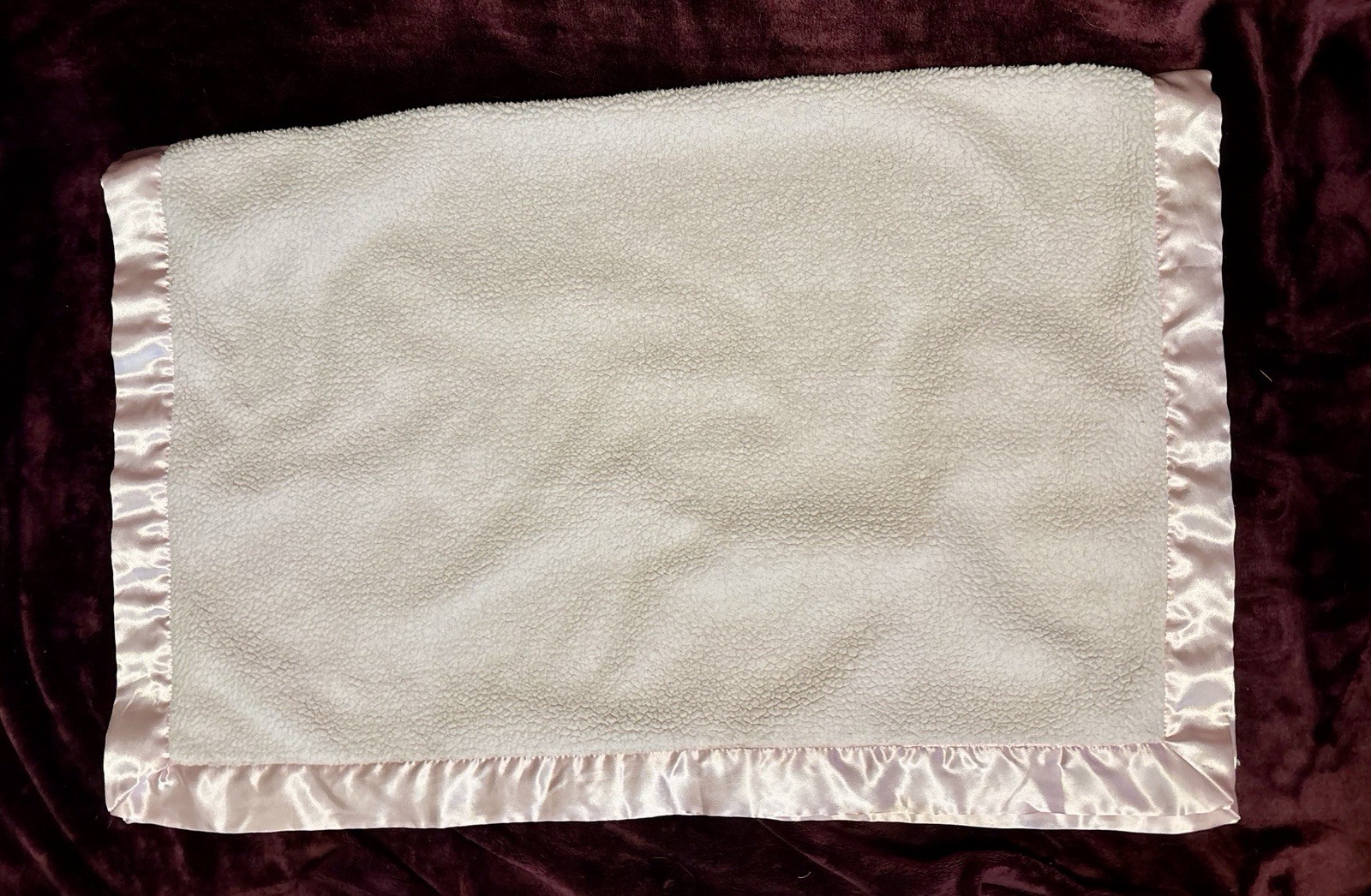 Kids Line Pink Satin Trim Blanket with Gingham and Satin Butterflies