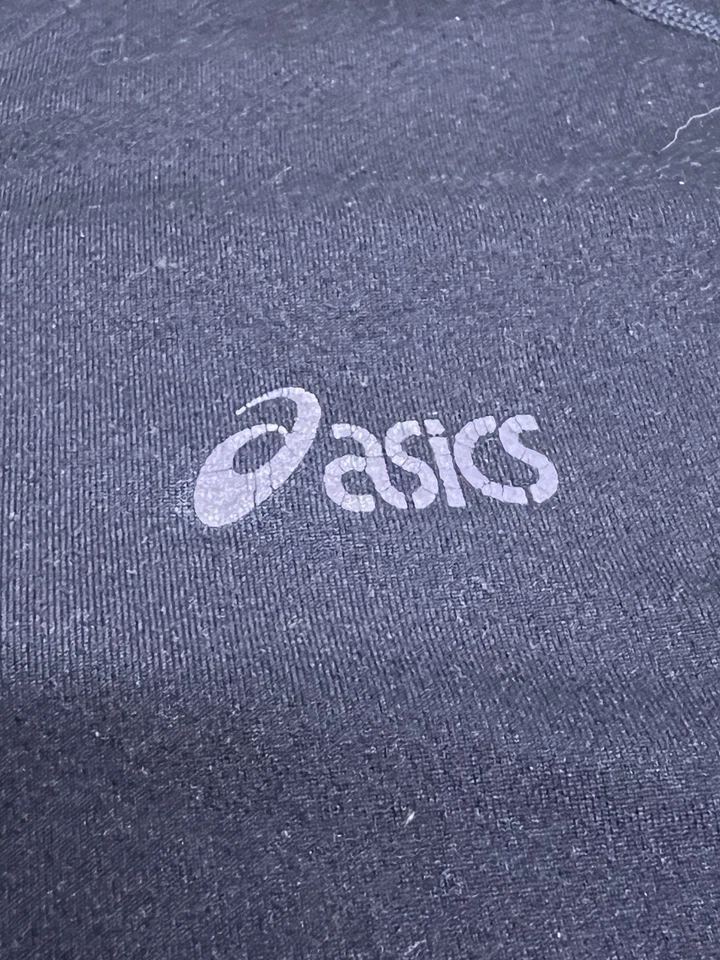 Asics Mujer 1/4 Cremallera Manga Corta Negra Camisa para Correr Capa Base Atlética Talla L Foto 3 de 4