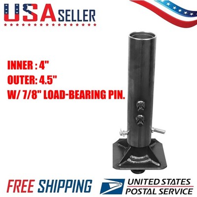 Round Gooseneck to 5th Wheel Adapter Trailer Coupler-25,000lb HeavyDuty Capacity