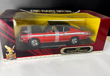Road Signature1969 Plymouth Barracuda Red 118 Scale Diecast Yat Ming New Box