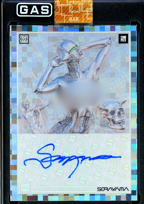 Hajime Sorayama AUTOGRAPH Complex GAS Trading Card S2 PIXEL FOIL