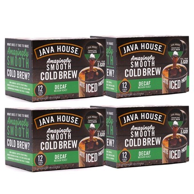 Java House Single-Serve Cold Brew Coffee Pods   Premium 100% Arabica 48 Count 