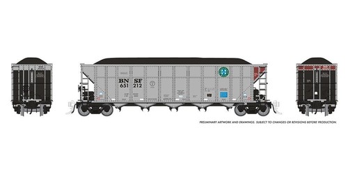 Tolva de carbón Rapido ~ escala HO ~ AutoFlood III ~ BNSF ~ 169043A-651212 | Condition: New