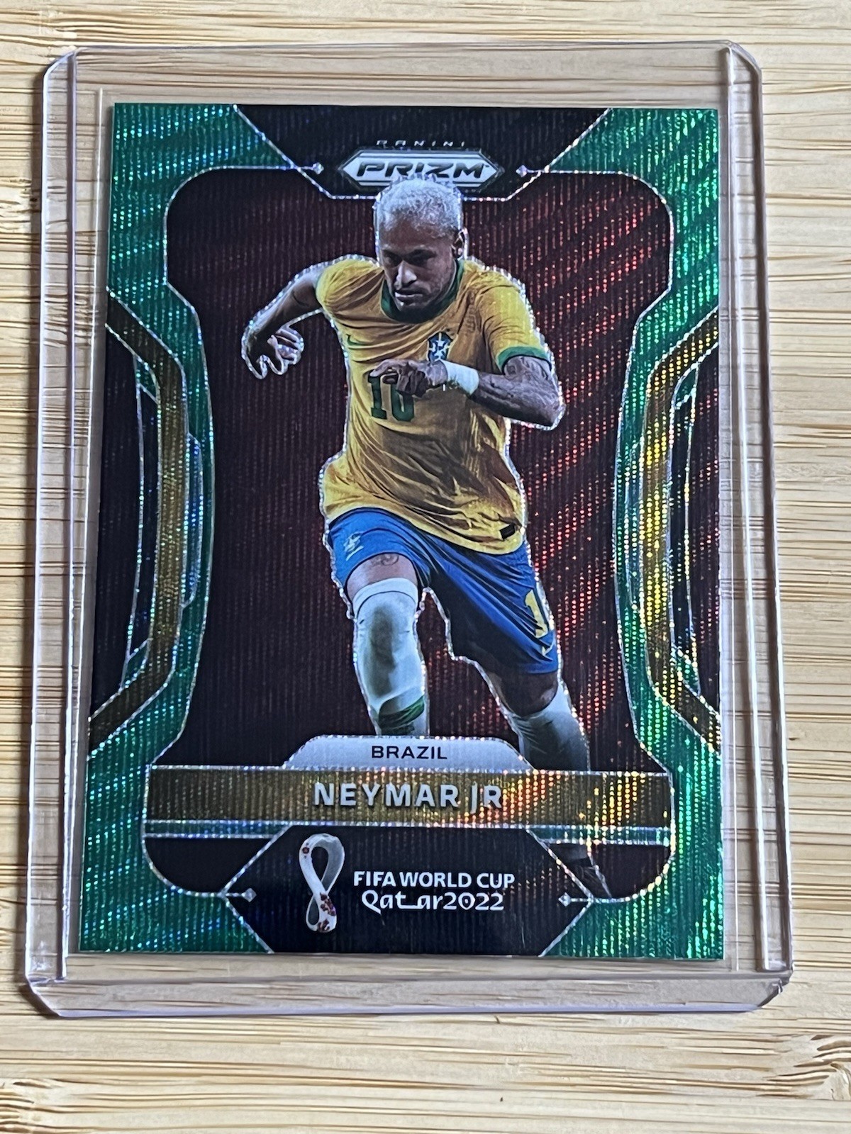 2022 Panini Prizm World Cup Qatar - Neymar Jr #32 Green Wave Prizm