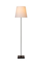 Stehleuchte Metall Stoff Schwarz Wohnzimmer E27 H:150 Cm Stehlampe Schlafzimmer