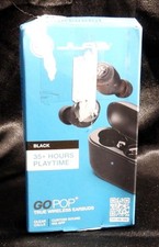 NEW JLab - GO POP True Wireless In-Ear Earbuds - Black - Open Box