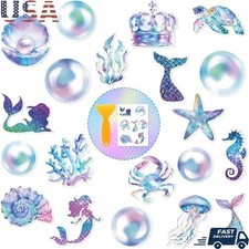 Non Slip Ocean Bathroom Stickers 20 Pack Waterproof Anti Slip Shower Decals New