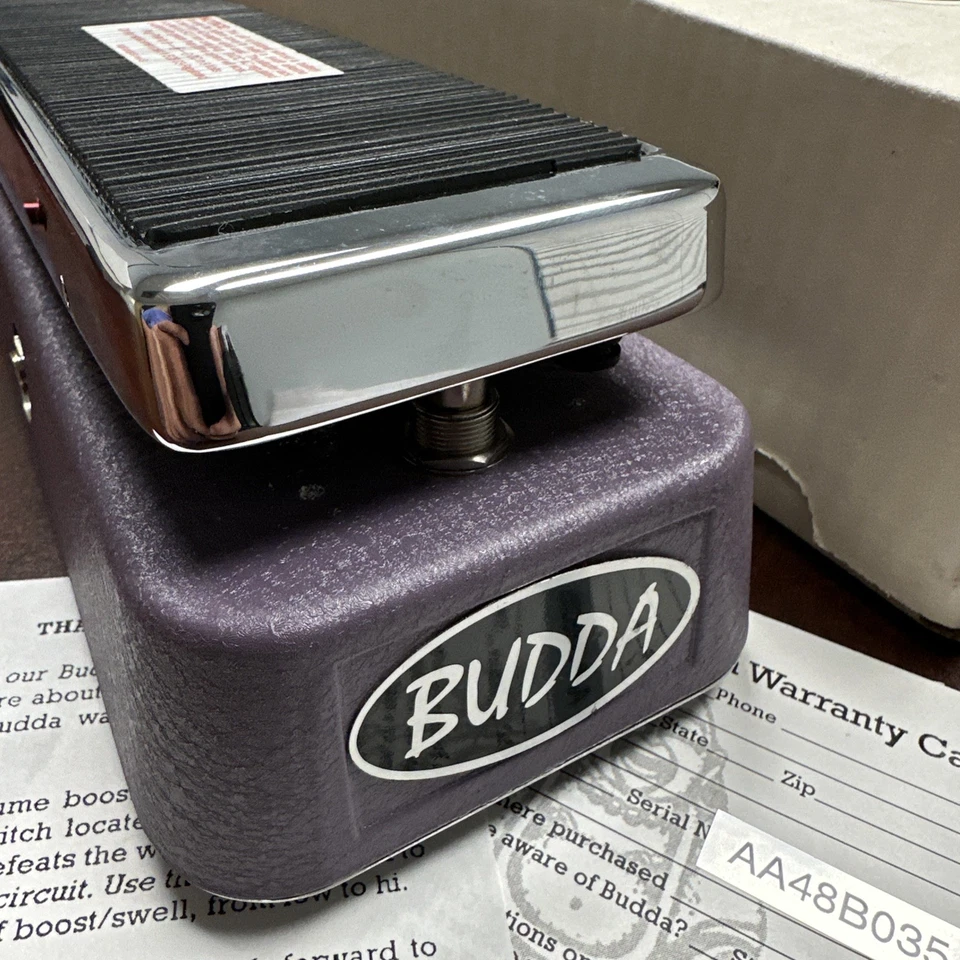 Budda Purple Bud-Wah + Guitar Effects Pedal with Box & Papers USA Clean - Image 2 of 4