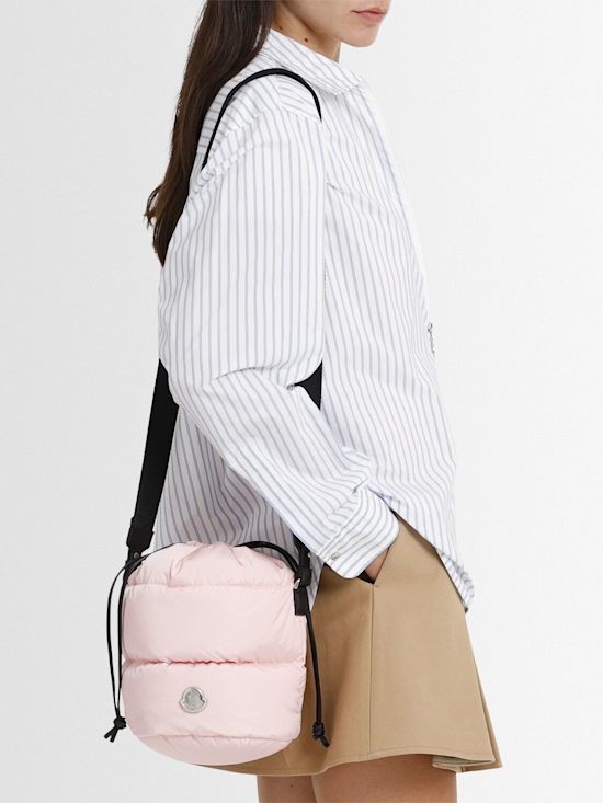 Moncler - Women - Caradoc quilted down bucket bag - Pink thumbnail 3
