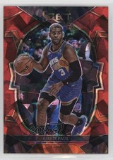 2022-23 Panini Select Concourse Red Cracked Ice Prizm Chris Paul #50 0nr3